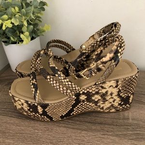 Michael Michael Kors Hazel Wedge Platform Sandal Women Size 7.5